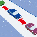 車間距離をあける